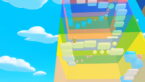 Roblox Build An Asmr Tower Small Avatar Standing In Brightly Colored Obby Tower