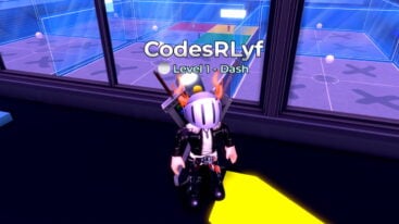 Roblox Four Square Avatar Wearing Silver Helmet Black Clothes Two Giant Swords On Back Standing Before Window Watching People Play Four Square On Diferent Colored Squares