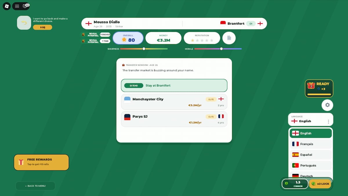 Start Your Soccer Career Codes [1v1] (August 2026) - Try Hard Guides