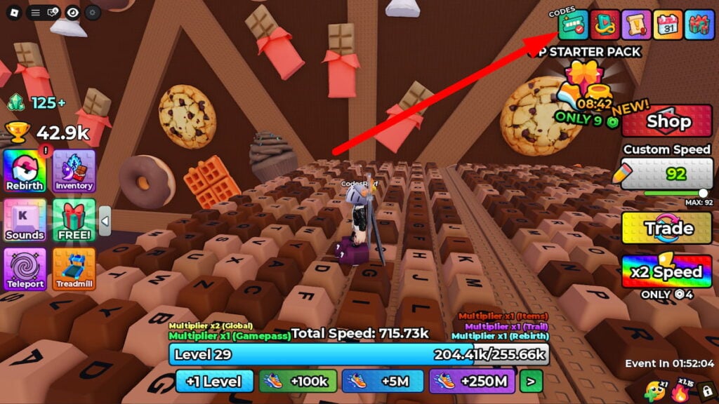 How To Redeem Codes In 1 Backflip Keyboard Escape Roblox