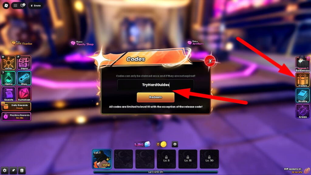 How To Redeem Codes In Anime Origins Roblox