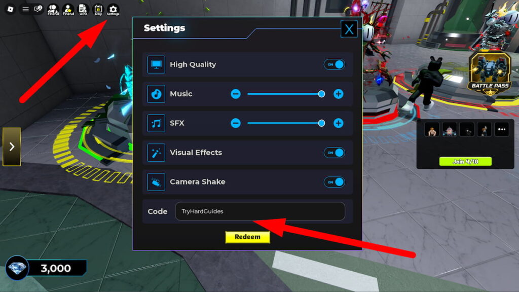 How To Redeem Codes In BreakDoor Roblox