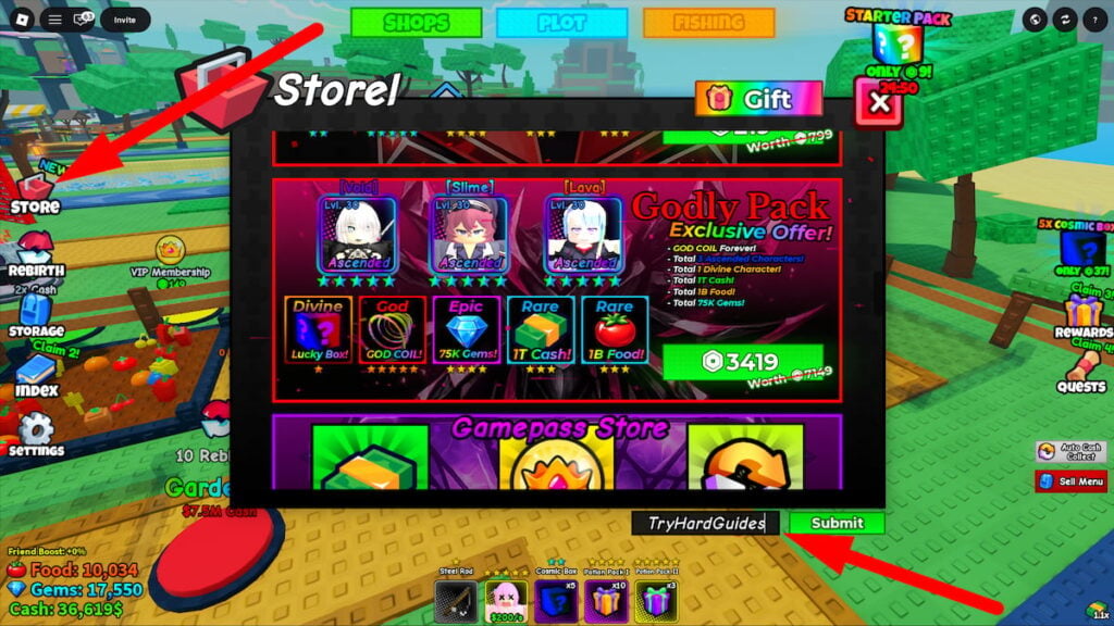 How To Redeem Codes In Fish An Anime RNG Roblox