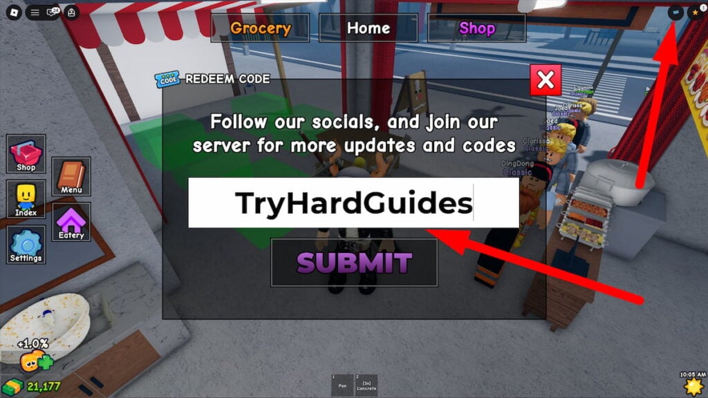 How To Redeem Codes In Karinderya Roblox