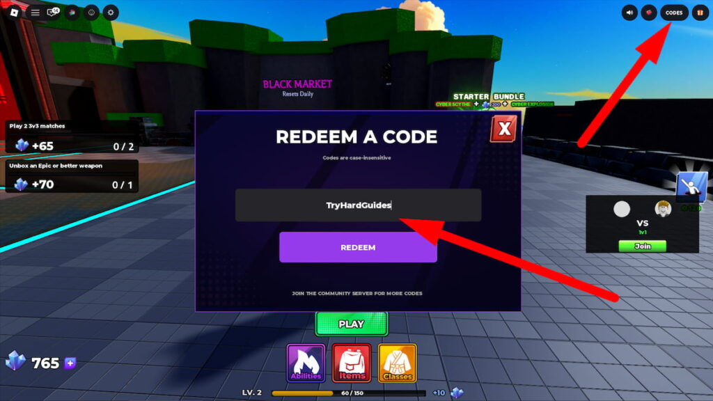 How To Redeem Codes In Samurai DUELS Roblox