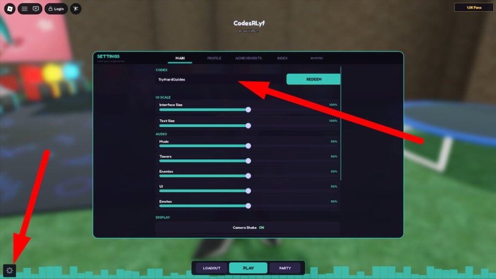 How To Redeem Codes In Vocaloid Tower Defense Roblox