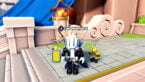 Roblox Command An Army Avatar Wearing Silver Helmet Black Clothes Two Giant Swords On Back Standing Before Shieldman And Acher Units Before A Fire Lantern