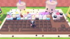 Roblox Custom Keyboards Avatar Wearing Silver Helmet Black Clothes Two Giant Swords On Back Standing On A Chocolate Keyboard With Various Custom Keys