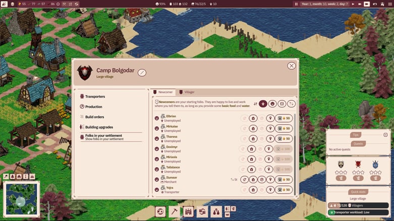 Folk Lands Statistics