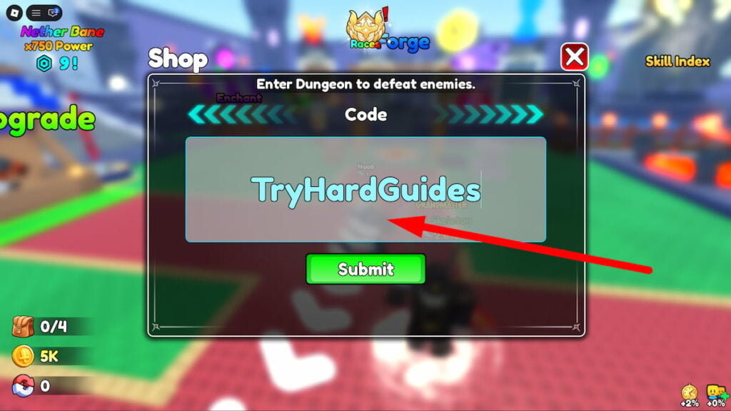How To Redeem Codes In 1 Loot To Forge Roblox