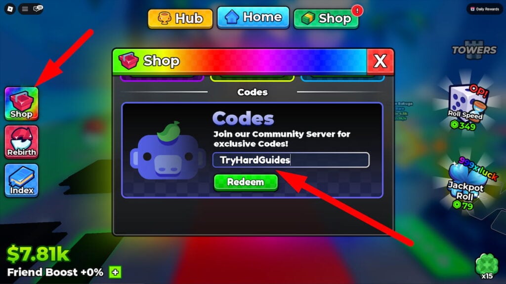 How To Redeem Codes In Anime Dice Roblox