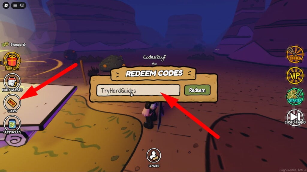 How To Redeem Codes In Hungry Wheels Roblox