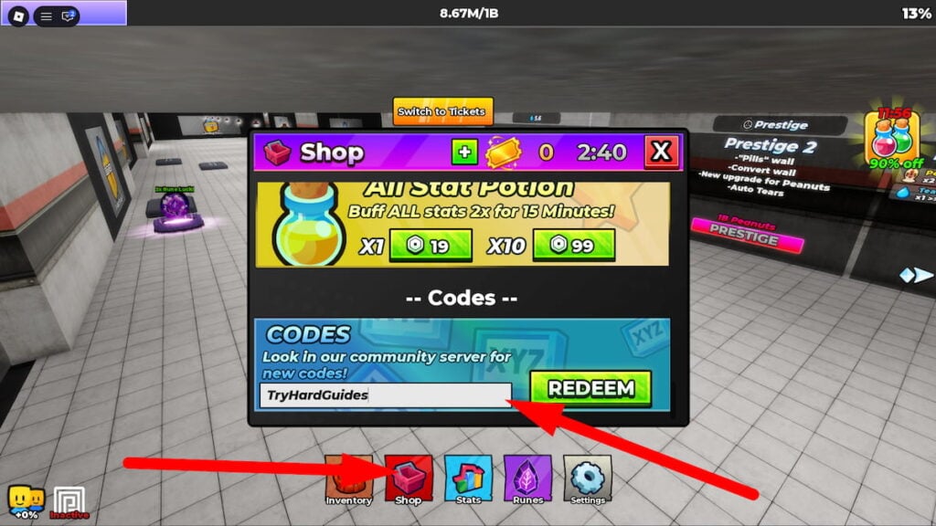 How To Redeem Codes In SCP Incremental Roblox