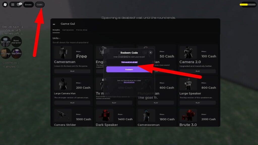 How To Redeem Codes In Titans Ultra Boss Rush Roblox