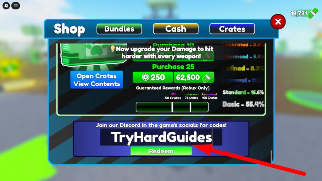 How To Redeem Codes In Zone Defense RNG Roblox