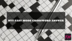Nyt Easy Mode Crossword Featured