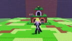 Roblox Build An Ant Empire Avatar Wearing Silver Helmet Black Clothes Two Giant Swords On Back Holding Green Jelly Above Head As Ants Push Rounds Carts