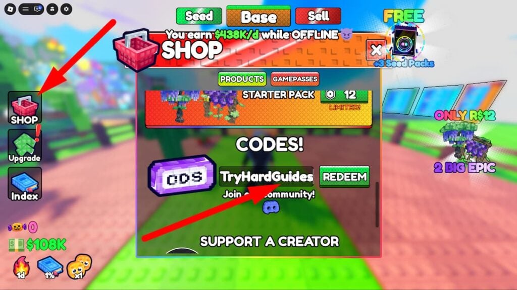 How To Redeem Roblox Grow A Plant Codes